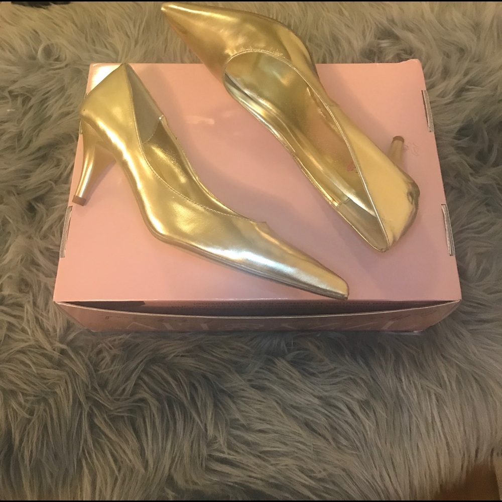 Torrid Metallic Gold Heels